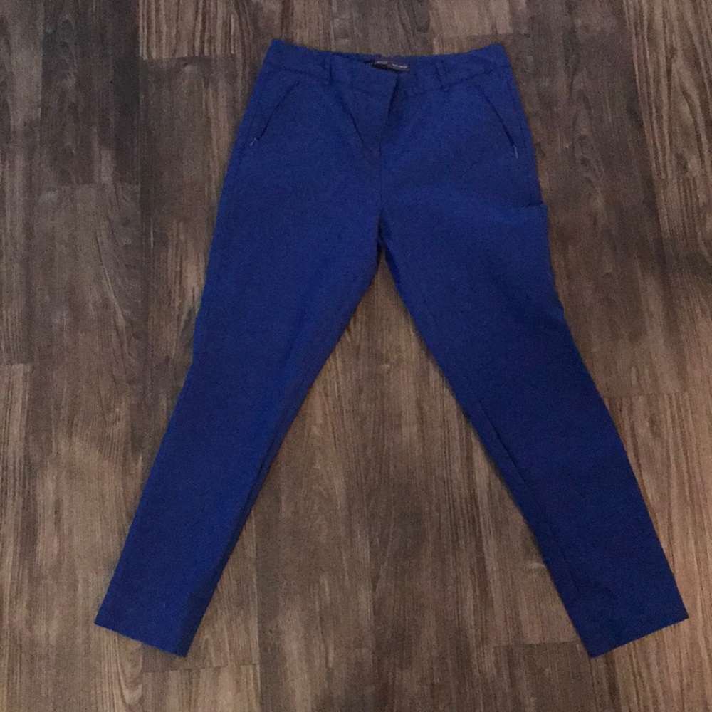 The Limited Royal Blue stretch ankle dress pants